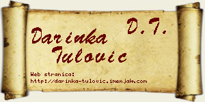 Darinka Tulović vizit kartica
